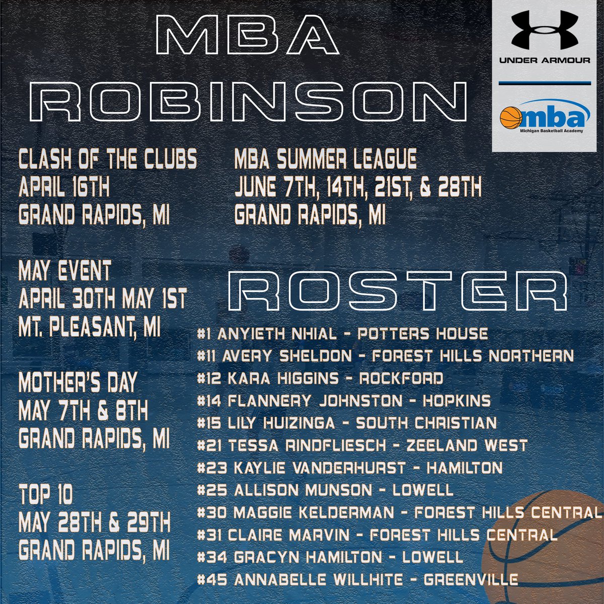 coach_deerob's tweet photo. Spring/Summer SZN is here and I have a great group of high school girls. Super lucky to be apart of their basketball journey! @M_B_A_Bball #MBAon3FamilyOn6 https://t.co/Zauwo3tGcI