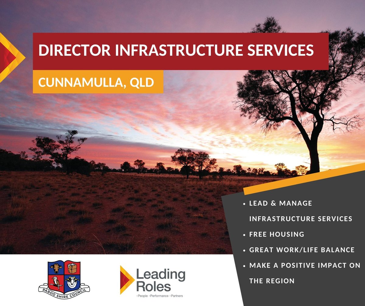 LeadingRoles's tweet photo. @ParooShireCouncil seeks a Director #Infrastructure Services to provide strategic leadership in achieving Council's Operational and Corporate plans.

Like to know more? Download a candidate pack and apply at https://t.co/16ZzFD2MqN

#jobposting #localgovernment  #LeadingRoles https://t.co/3isZgkWL9x