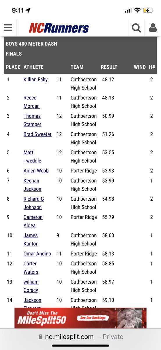 ReeceMorgan02's tweet photo. First 400m of the year with a PR of 48.13!! https://t.co/TyWS6QmLIa