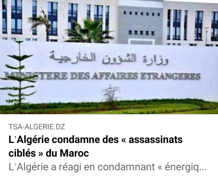lemagonist's tweet photo. A la veille de la session d'avril de l'ONU sur le Sahara les caporaux de cocaïne #Algerie accuse le #Maroc d "assassinat  des civils dans la  point frontaliers oum grine près de la Maurétanie par un  attaque de drone qui a cible un convoi des camions"  #Dziot #الجزائز #المغرب
1 https://t.co/uS0KsFPqDT