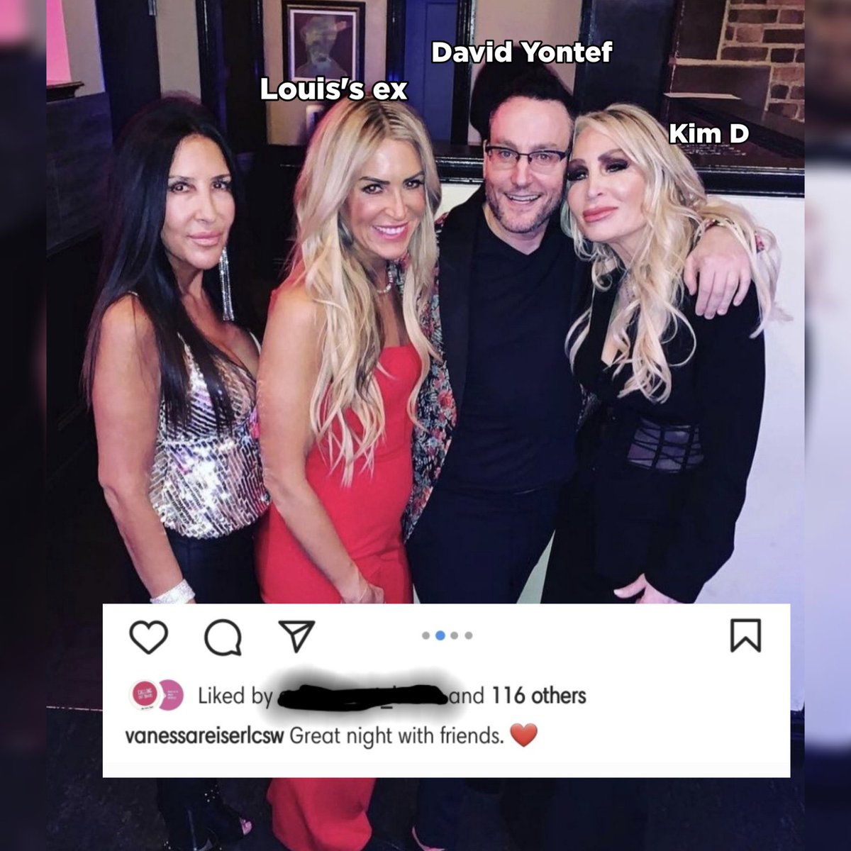 joey_monda's tweet image. How is Margaret gonna sit there and pretend she has no connection to Luis’s ex when this man was literally caught at Marge Sr’s birthday last episode 💀 like just own it girl #RHONJ