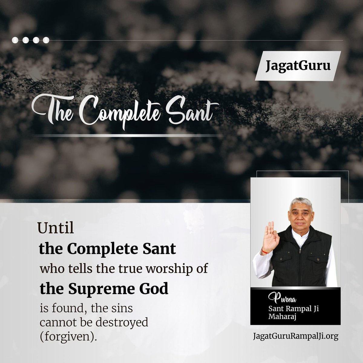 #GodMorningWednesday

One who does bhakti after listening to the Tatvgyan from the Satguru and attaining the name of Truth, he attains that supreme abode.

——<a href="/SaintRampalJiM/">Sant Rampal Ji Maharaj</a> 
#wednesdayThought