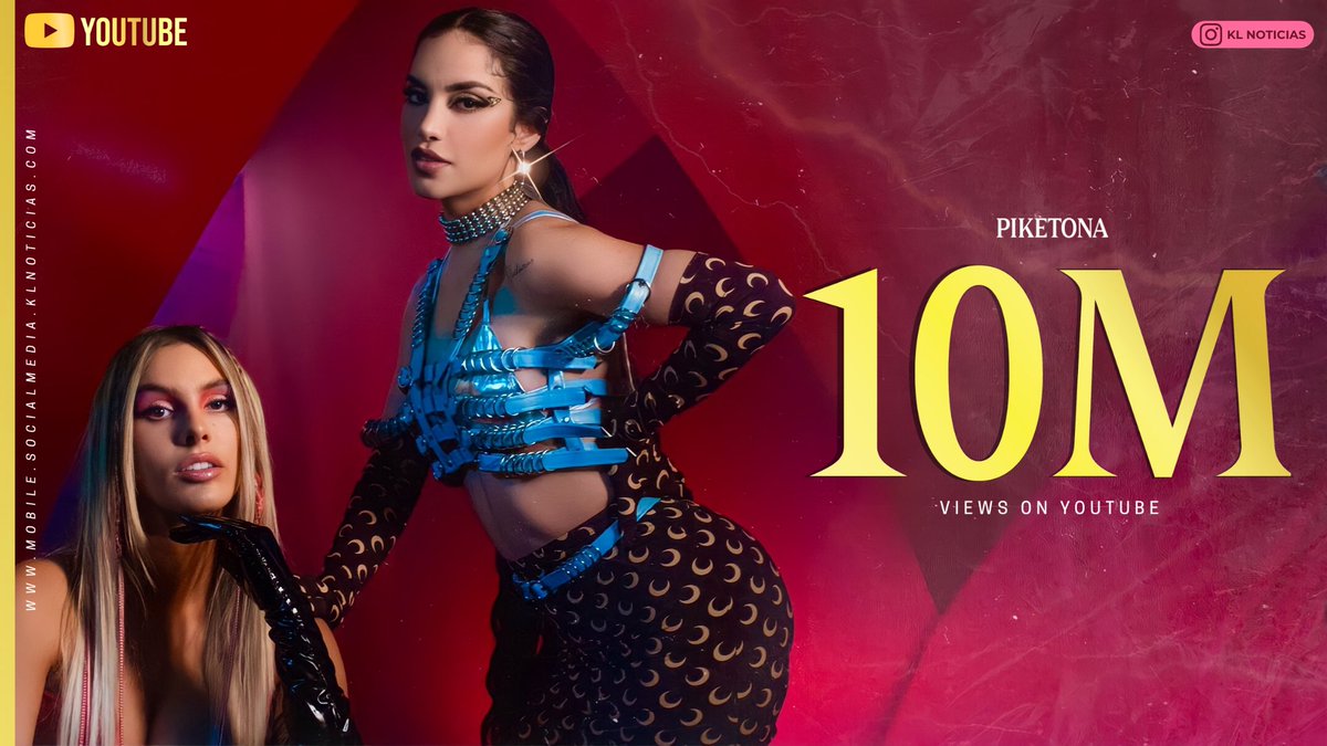 A solo 6 días de su estreno, “Piketona” de Lele Pons (con Kim Loaiza) ha superado los 10 millones de reproducciones en YouTube.

 — Es la decimosexta canción de Kim en cruzar este hito.

 <a href="/KimberlyLoaiza_/">Kimberly Loaiza 🇲🇽</a> <a href="/lelepons/">Lele Pons</a>