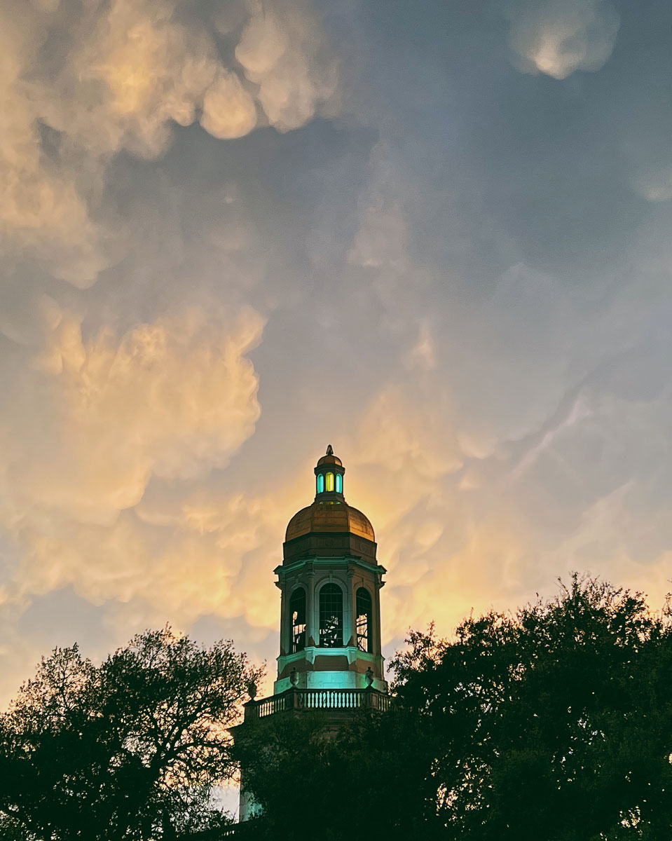 That sunset over campus tonight 🤩🌇