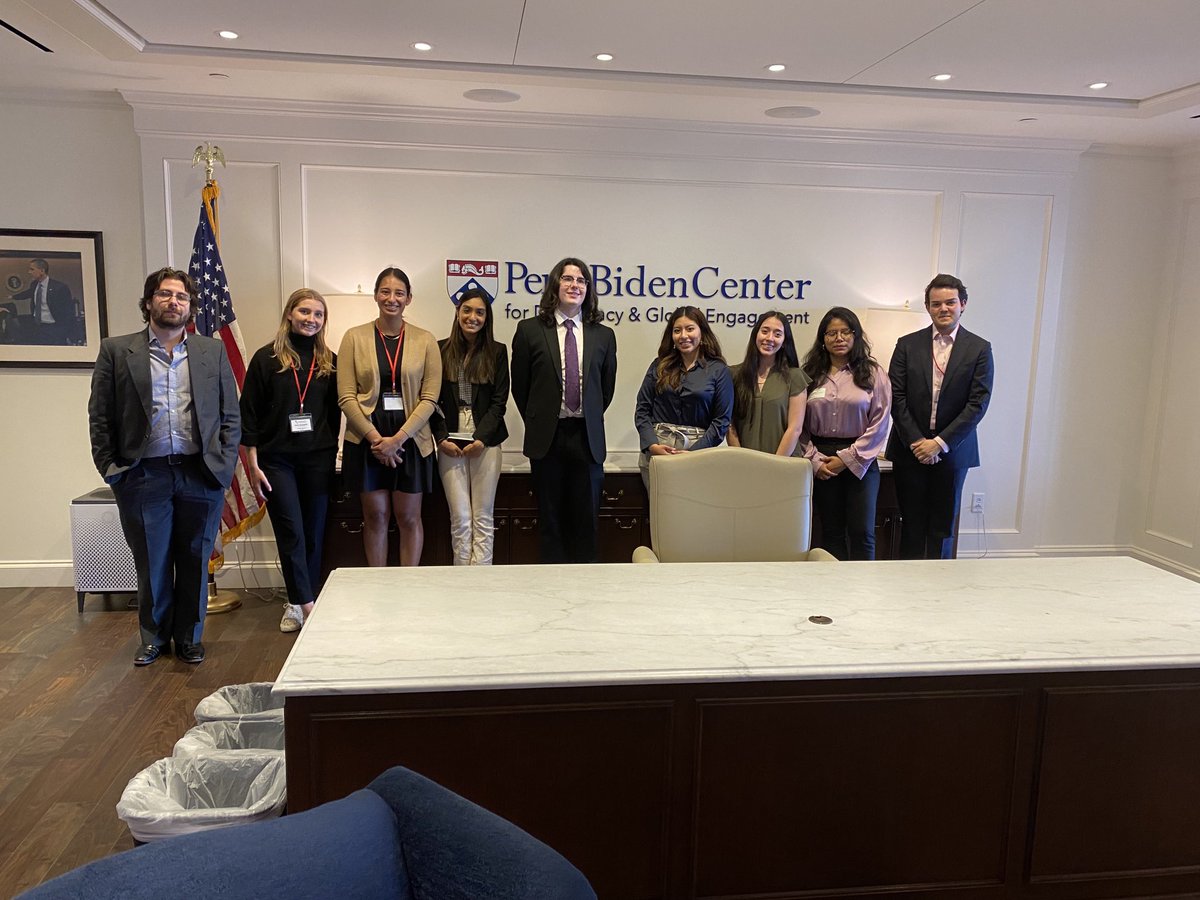 Thank you to the ⁦<a href="/PennBiden/">Penn Biden Center</a>⁩ for a fantastic visit with PMOAS students where they discussed U.S. foreign policy in Latin America.