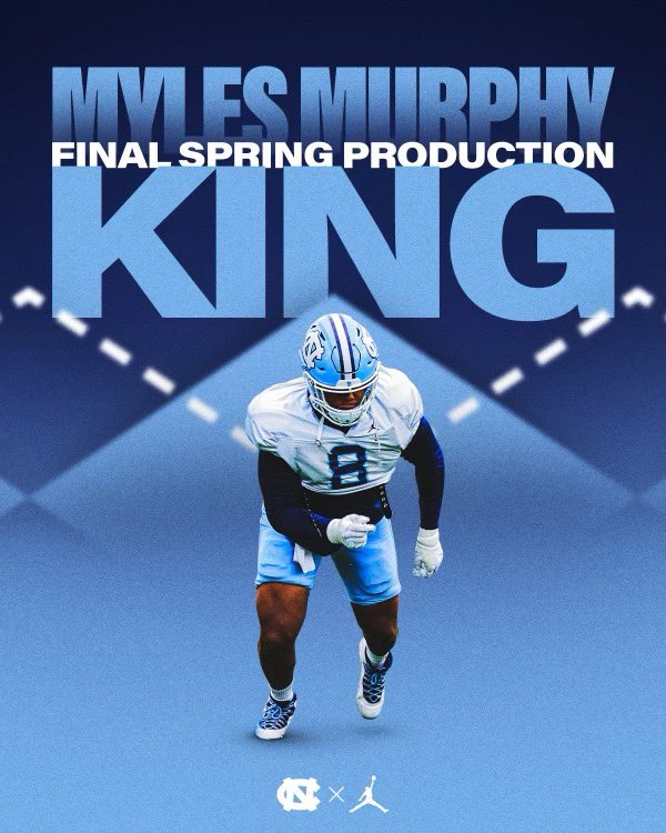 #CarolinaFootball Spring Football Production 👑!!! This dude is ELITE!!! Salute to Myles Murphy!!!