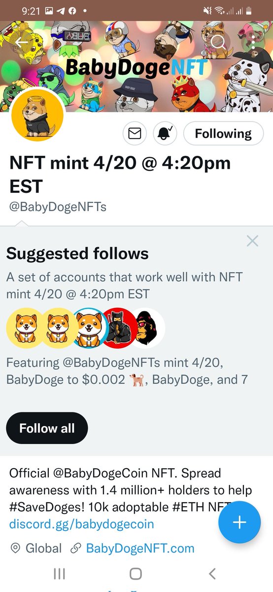 CheA0182's tweet photo. @ItsEliOyefeso @BabyDogeNFTs @CJ_Crypto_lover 
@cryptoflash88 
@Manyeng27 https://t.co/MhIg9BP92K