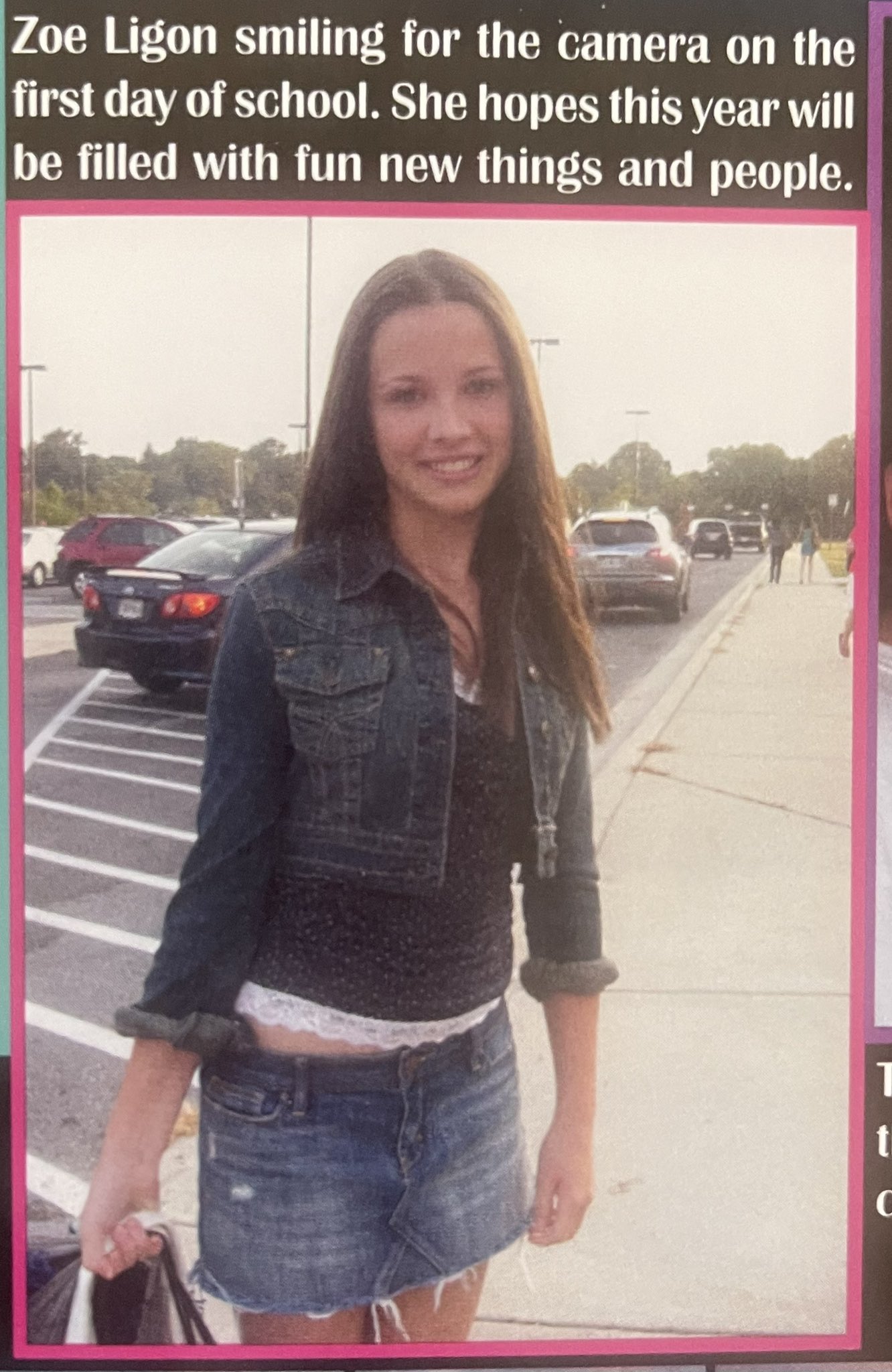 TW Pornstars - Zoë Ligon. Twitter. Plz enjoy this yearbook photo of me, first day of school. 1: