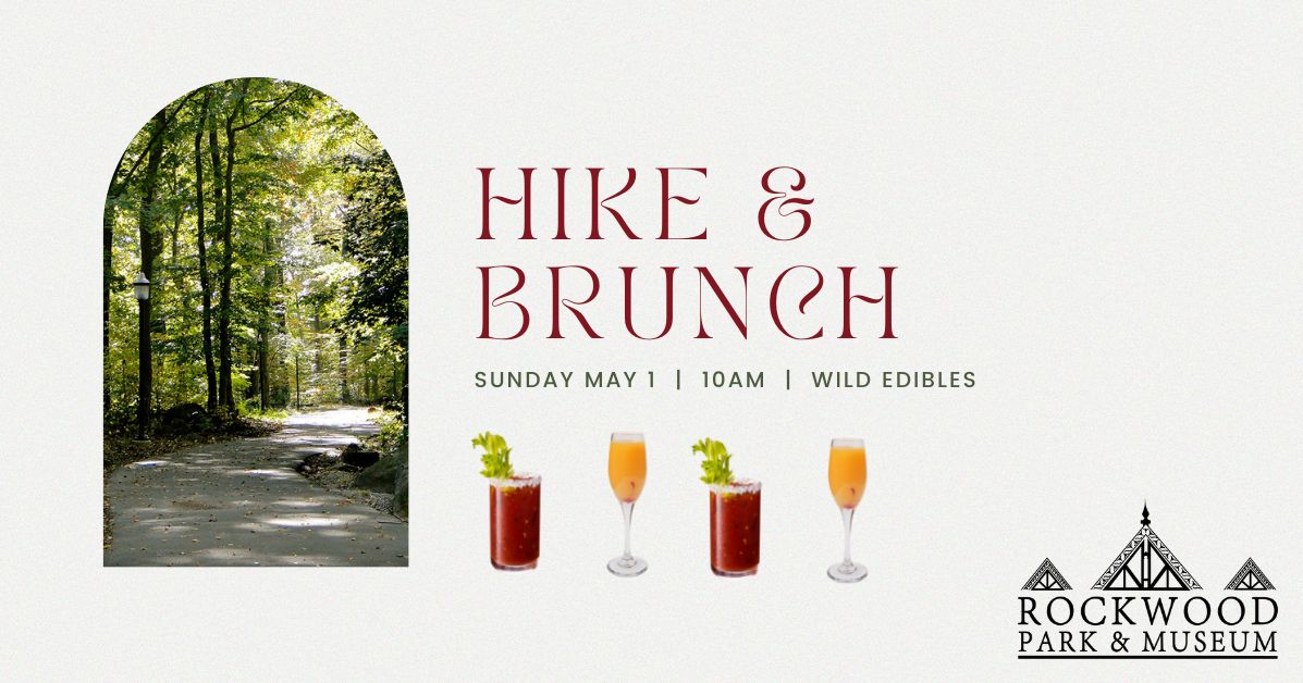Rockwood is now offering a Hike &amp; Brunch series! On March 20, take a 60-90 min guided hike then join us for an outdoor boozy brunch catered by #PrimeHospitality. Learn about wild edibles &amp; foraging! $40/person facebook.com/events/4044760… #netde #nccde #inwilmde