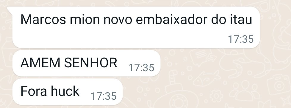 donadobezerro's tweet photo. Mion, nós te amamos! #forahuck https://t.co/GlfUW7UHYL