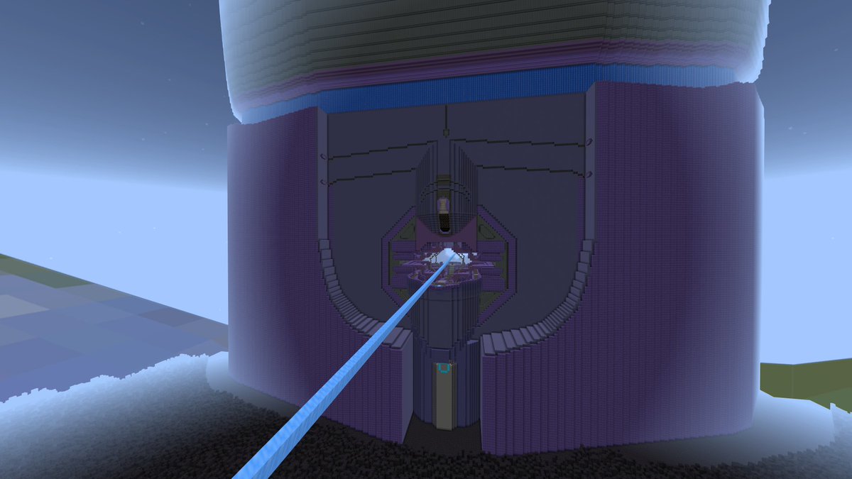 of_fabrication's tweet photo. #Minecraft #MinecraftBedrock #Halo #Halo2 #Halo2Anniversary #Xbox #XboxShare #HighCharityInMinecraft - Here's a screenshot of the powerline that leads to the Forerunner Dreadnought, Anodyne Spirit in Halo 2! https://t.co/XCj1Nof1d2