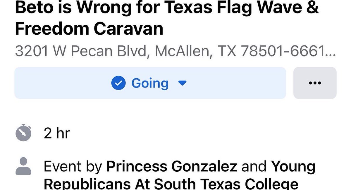 HidalgoCoGOP's tweet photo. Francis in the #RGV today trying to appeal to us by calling himself "Beto" saying he's the solution to all our problems. Also advocating anti-Tx policies like, destroying 2a, bankrupting our State by forcing socialism & imposing a radical education on our children. #WrongForTexas https://t.co/bDCqu1Zp0r