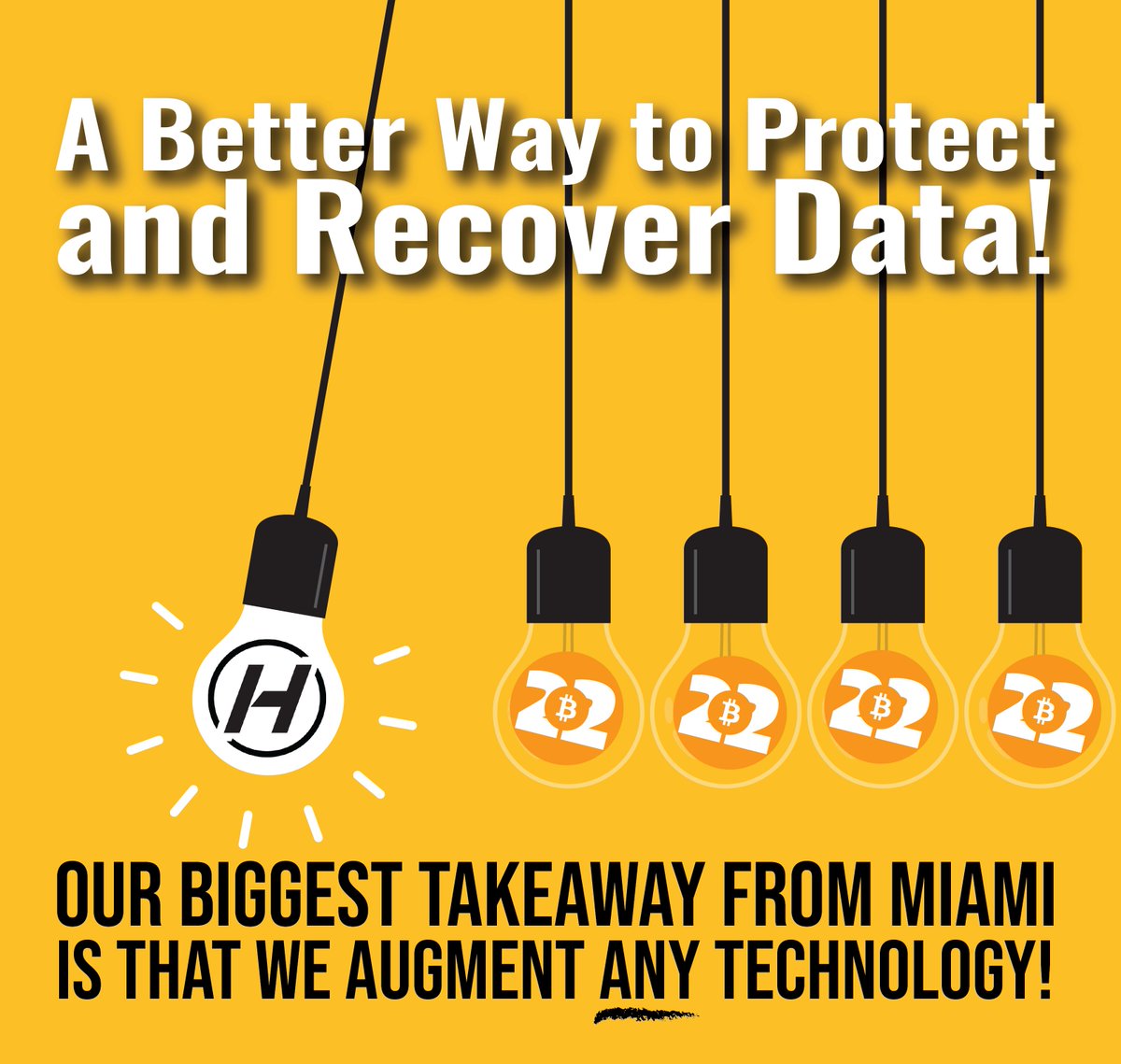 HypersphereTech's tweet photo. Walking Bitcoin'22 was validation that our Patented, Simply Unhackable technology can fit into ANYTHING that Crypto, NFT, and Web3 firms are doing to protect valuable data...with 100% certainty. Amazing connections were made! We look forward to what's next! #NFTs #blockchain https://t.co/da5TpDhIey