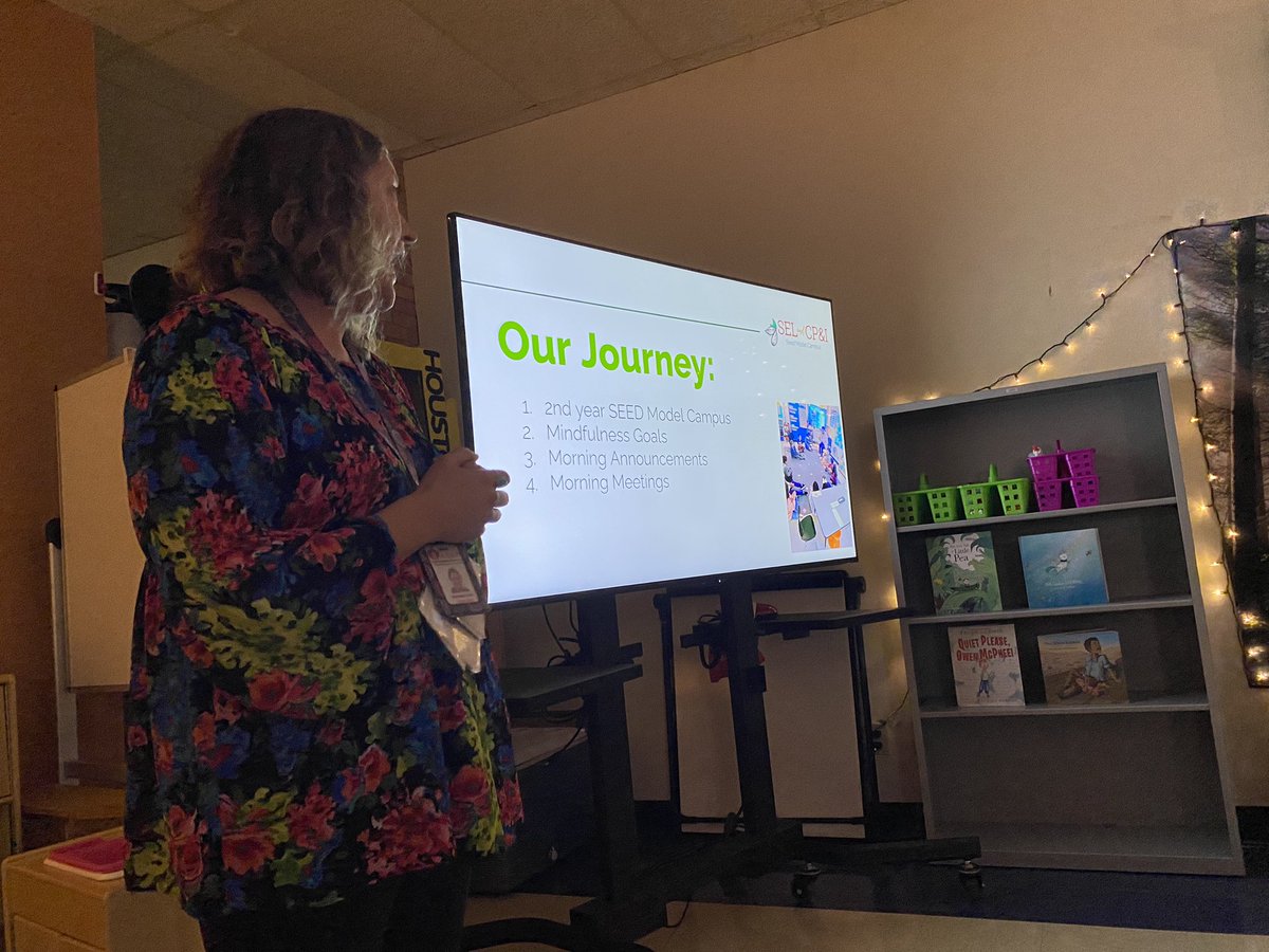 Theresa_SEL_CPI's tweet photo. Proud to showcase @JHoustonElem for our 1st in-person @AISD_SEL_CPI  tour since 2019. Student leaders, classroom &amp; school-wide practices, so many things 🌱here. @aalonso_AISD &amp; @KorinneLitrell thank you for your leadership and partnership in this work. https://t.co/WNH1IQukSB