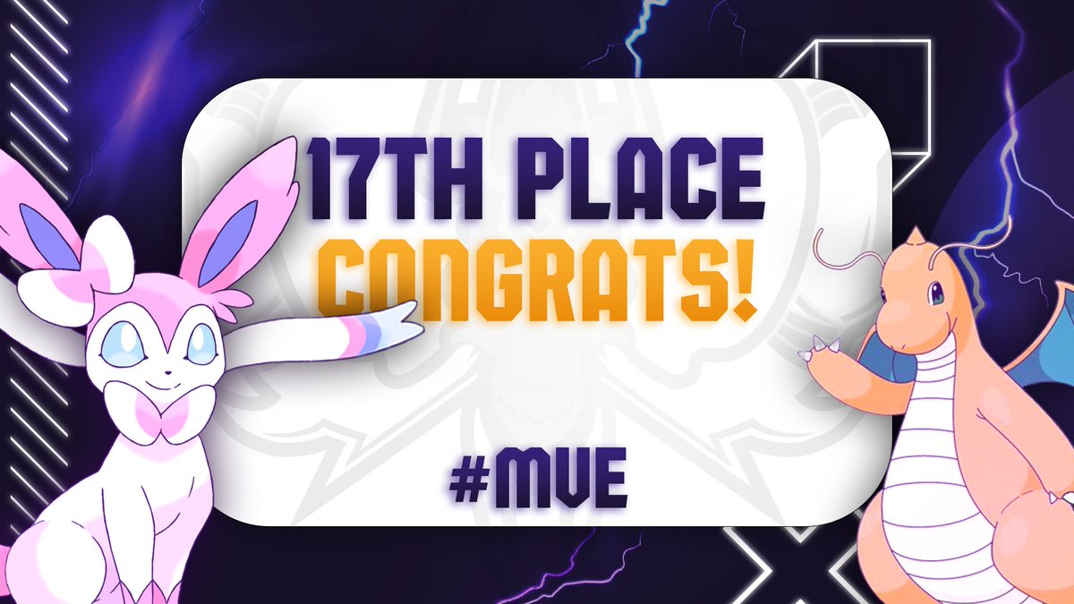 MegaVolx's tweet photo. The amazing placements continue with our #PokemonUNITE team who placed 17th in this months major Aeos Cup tournament! We are getting closer and closer to the top spot! Keep on working, we are beyond proud of y’all💜(Check the replies for an amazing clip) #MVE #VolxUp #Esports https://t.co/9PmdZNWxBv