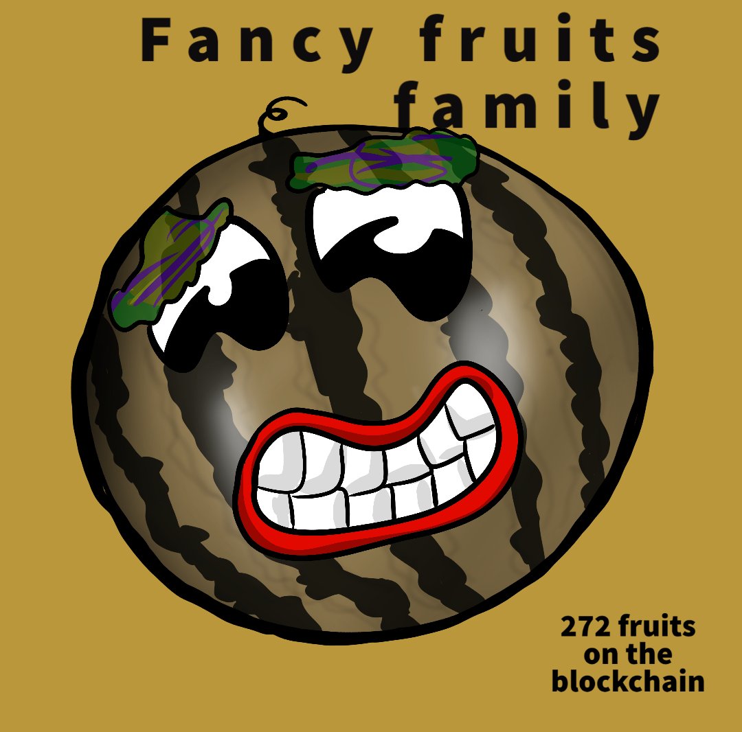 Fancyfruitf's tweet photo. Take a fruit and join the blockchain,
Fancy fruits family comming soon!! https://t.co/5u9SJhcA3G