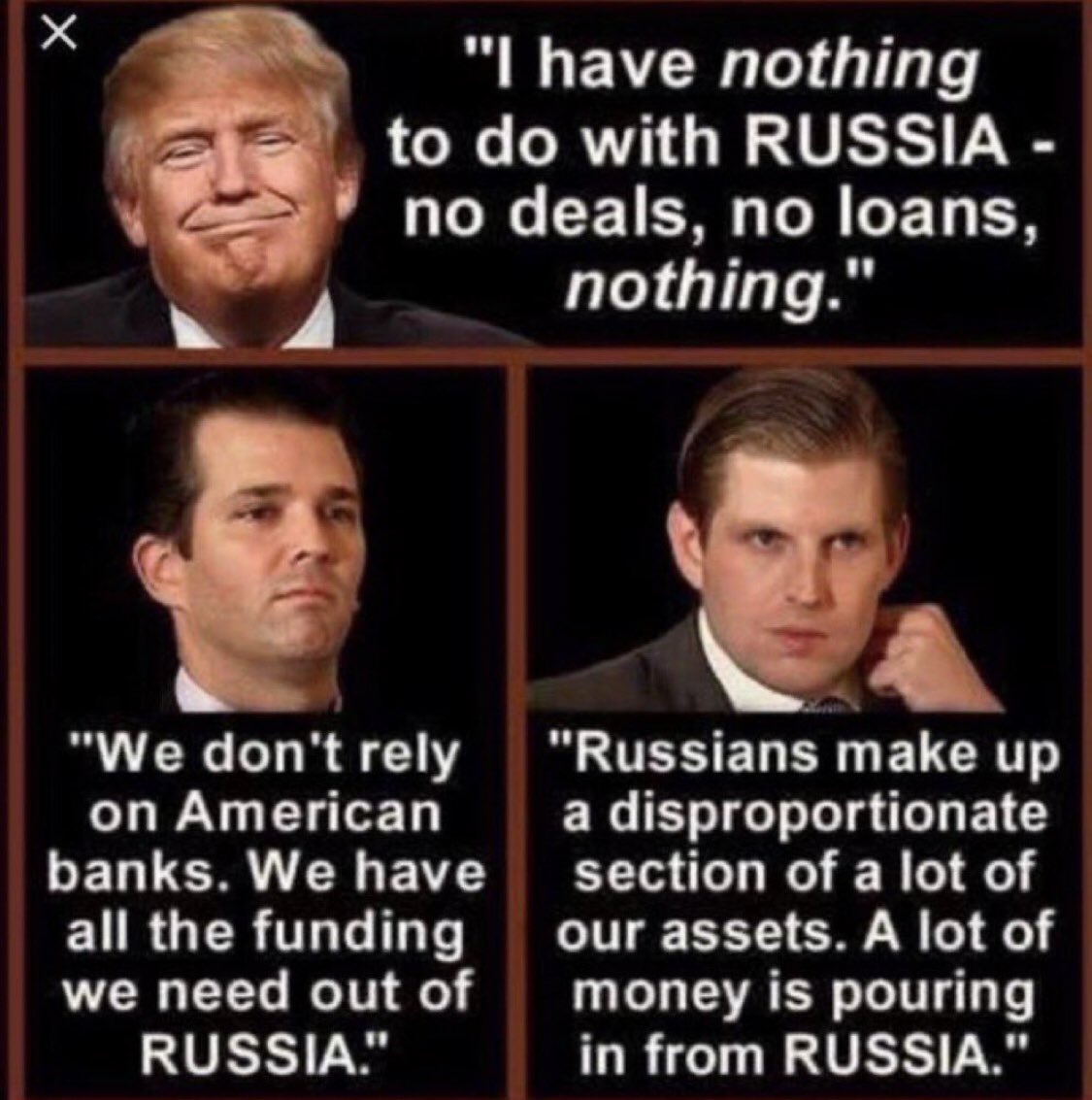 usorthem3's tweet photo. @DonaldJTrumpJr @RonJohnsonWI @SenShelby @SteveDaines @johnthune @JohnKennedy  @JerryMoran @SenJohnHoeven @RepKayGranger agents for Russia 🇷🇺 @KremlinRussia_E owns them all if we are speaking of COMMUNIST #MoscowGOP #GOPBetrayedAmerica #FactCheck that. Your silence will be your acknowledgment. https://t.co/jJHyAkh4LL