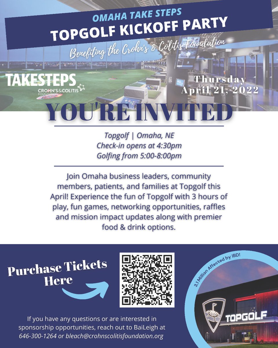 SummitCenterIns's tweet photo. We're excited to, once again, support team "Now U.C. Us... Now You Don't" in their efforts to raise funds for Crohn's &amp; Colitis Foundation. We'd love to see some familiar faces at this Topgolf benefit event! See the attached flyer for more information. https://t.co/83gsndukm6