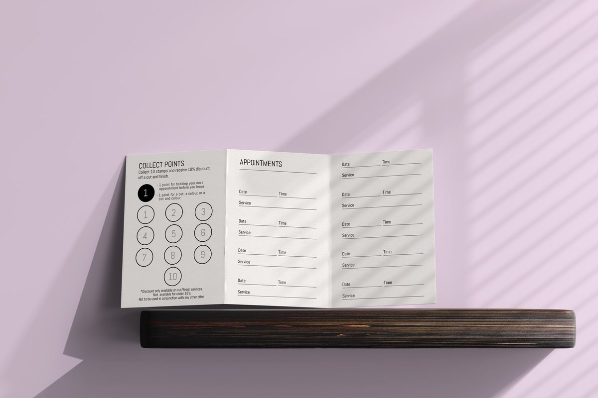 steeldesignco's tweet photo. Peter Georgiou Hair Stylist Appointment/loyalty card design and print. ✂️ 

#flyer #design #print #graphicdesign #businesscard #appointmentcards https://t.co/6mKW2NT0Qp