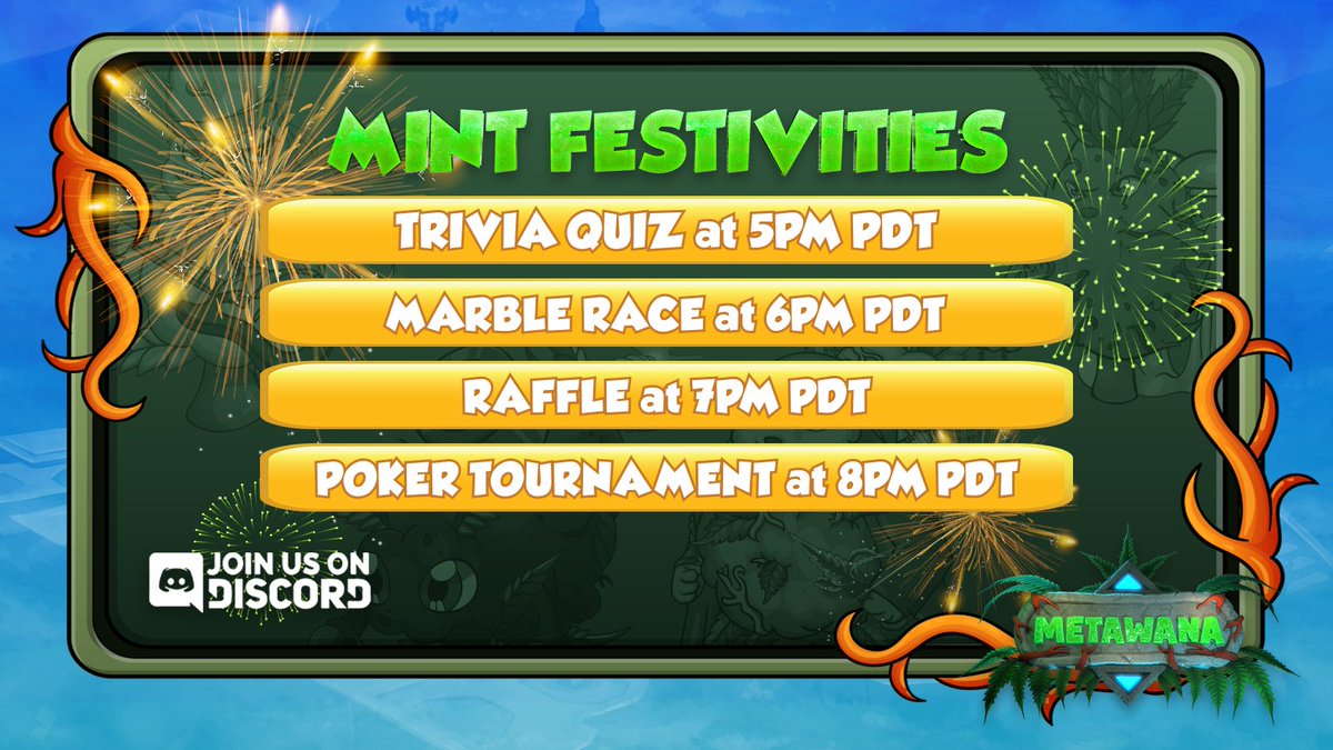 MetawanaGame's tweet photo. Highya, Highlanders! πΏ
We're inviting everyone to join our pre-mint festivities tomorrow, April 13, 2022! π π
Participate and get a chance to win some SOL! π
It's going to be fun, so don't miss out!π
#Metawana #SolanaNFTs #LFGROW https://t.co/CJmvcmg6ry