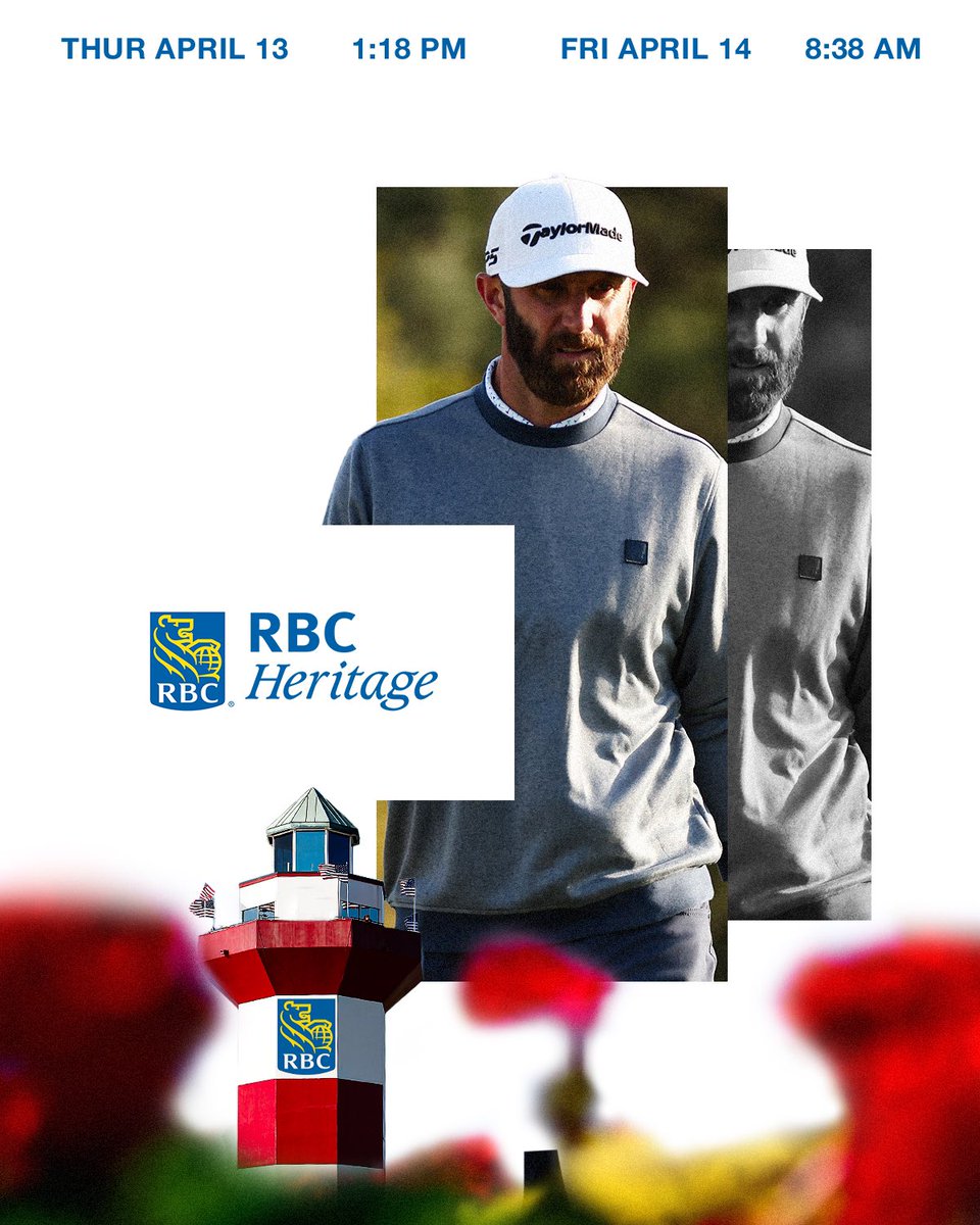 Excited to be back competing in my home state at Harbour Town. @RBC_Heritage