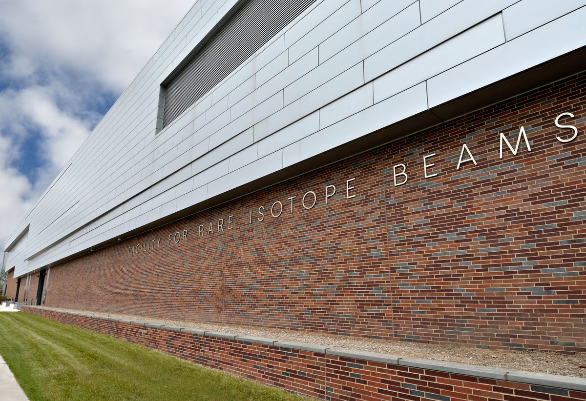 FRIBLab's tweet photo. MSU President Samuel L. Stanley Jr., M.D., and U.S. Secretary of Energy Jennifer M. Granholm have invited guests to attend the ribbon-cutting ceremony for FRIB on 2 May, setting the stage to begin FRIB’s scientific mission as a @doescience user facility. https://t.co/RtL2i8fesw https://t.co/W8gKBclz7Q