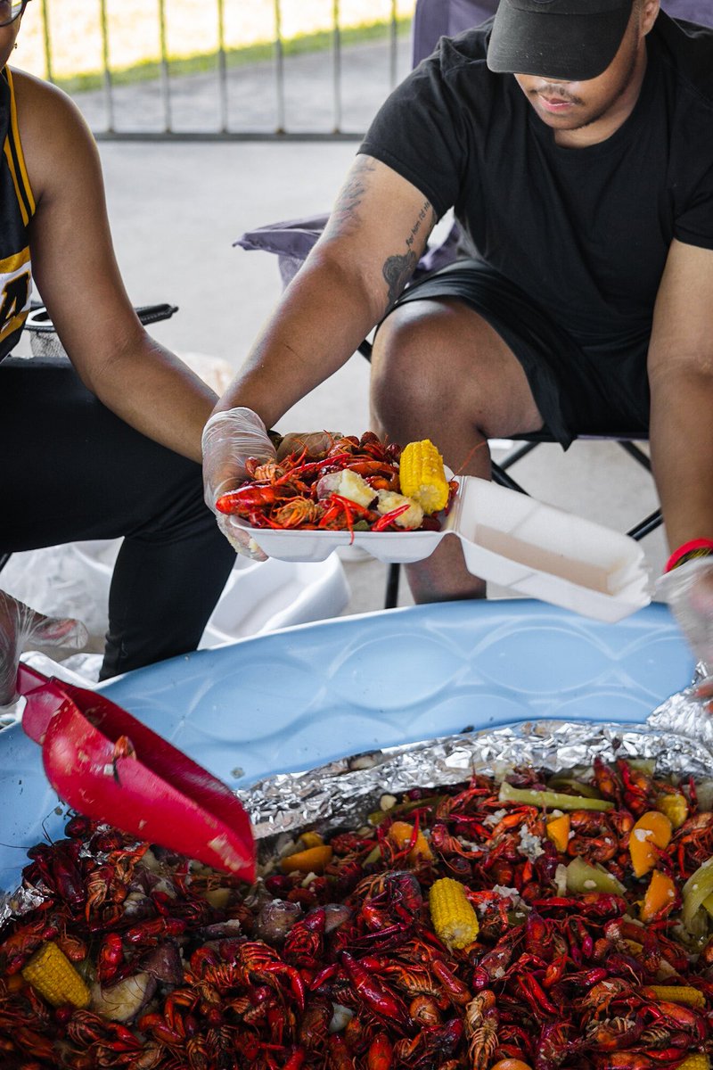 pvalphas's tweet photo. Thank you to everyone who came out to the #KrawPHishBoil🦞 We were able to give out 700+ lbs of free crawfish to the student body
#PVSPRINGFEST2k22 https://t.co/IqUHIwkLFR