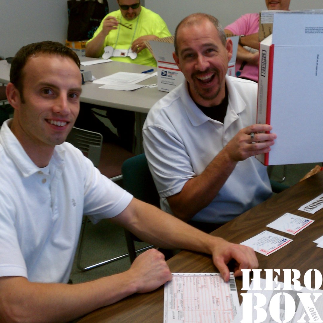HeroBoxOrg's tweet photo. Packing HeroBoxes is exciting for our sponsors, just think of the excitement when a deployed Hero receives that box! 🤩📦
#HeroBox #sponsor #deployed #supportourtroops https://t.co/TnXwAM0nHD