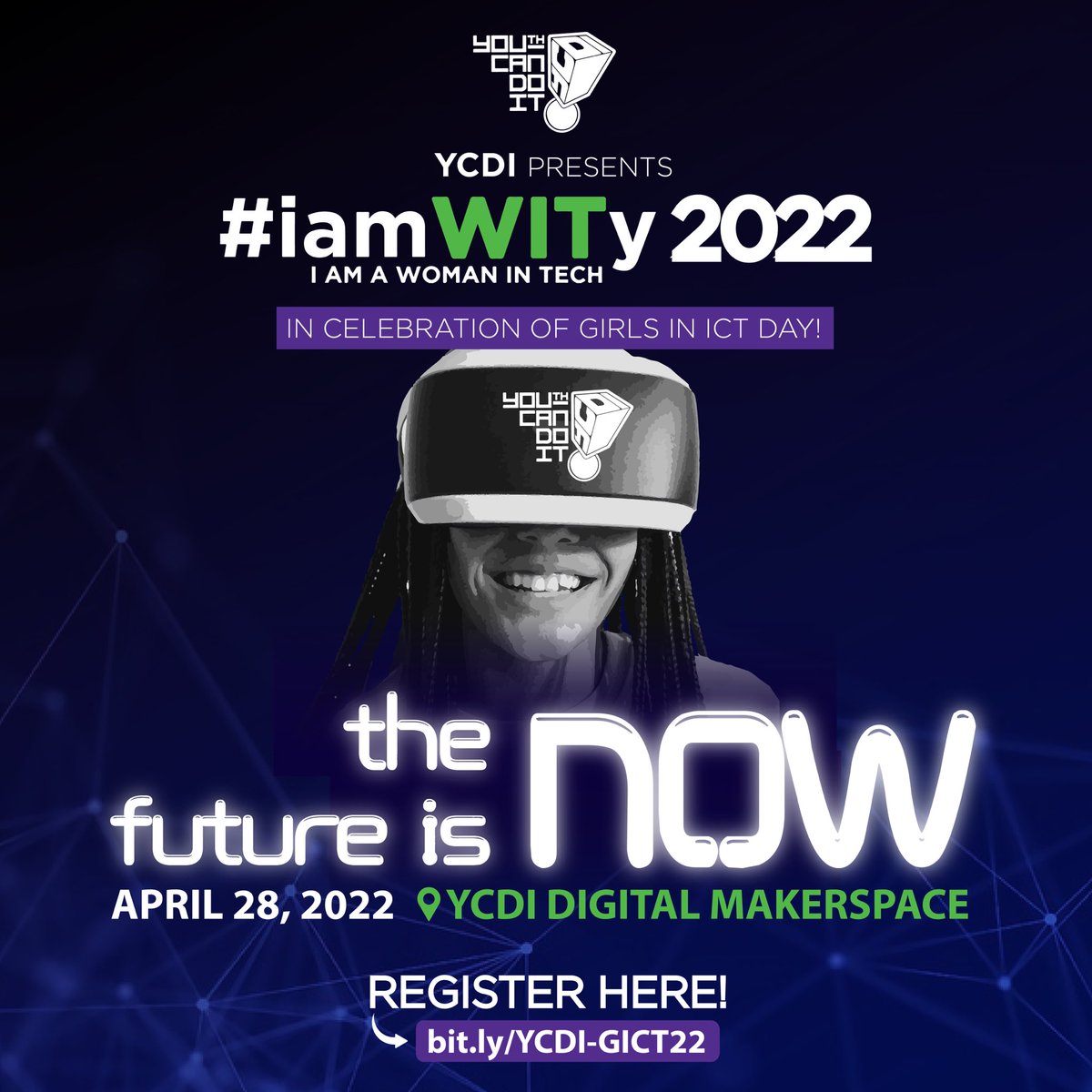youthcandoit's tweet photo. 📢📢Calling all girls and future women in Tech. We are back with our biggest event yet‼️
Are you ready to experience the world like never before⁉️
Come journey with us as we launch our very own #Metaverse
Join us on Thursday, April 28th on International #GirlsInICT2022 #WITy https://t.co/RaiaeAGTNl
