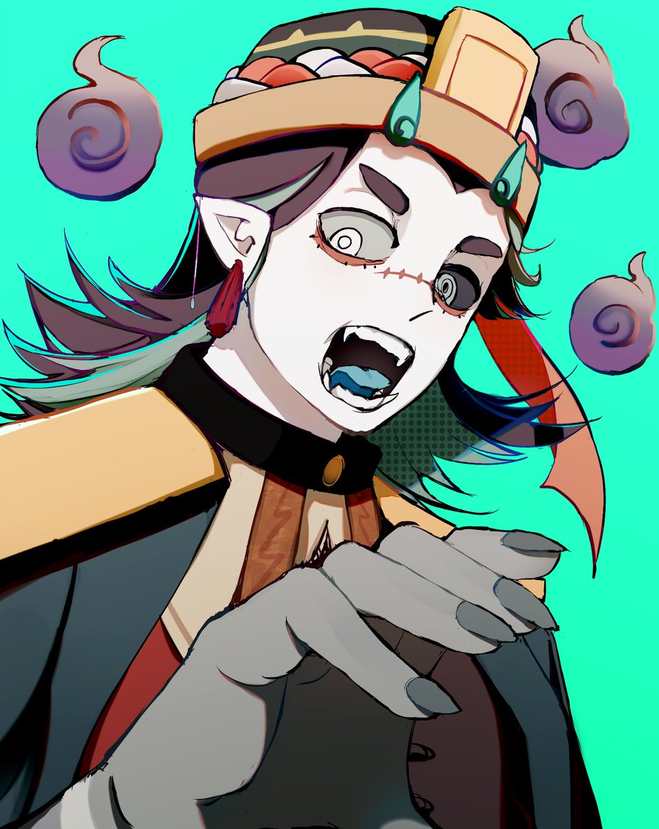 Lemenge1's tweet photo. Hii🖤#PortfolioDay I am a Caribbean artist 
and multimedia student. I like saturated colors, 
I use SAI and I mainly post #Fanart on my social networks 🫠 https://t.co/Igi6Op9zeD
