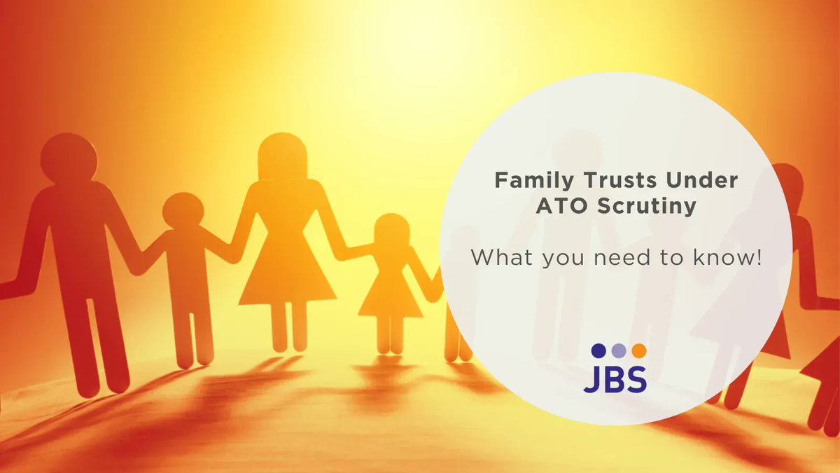 Family trusts have stood the test of time as a means of protecting family and business wealth, and managing the distribution of trust income in a tax-effective way. Here's what the ATO is zeroing in on...buff.ly/3LZzAKg

#JBSFinancial #financialadvice #familytrusts