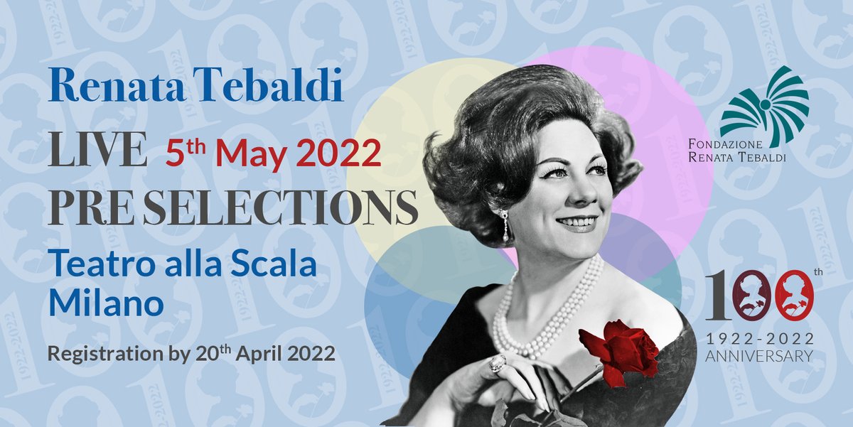 #RenataTebaldi #InternationalVoiceCompetition
#Live #auditions
#singers #Opera