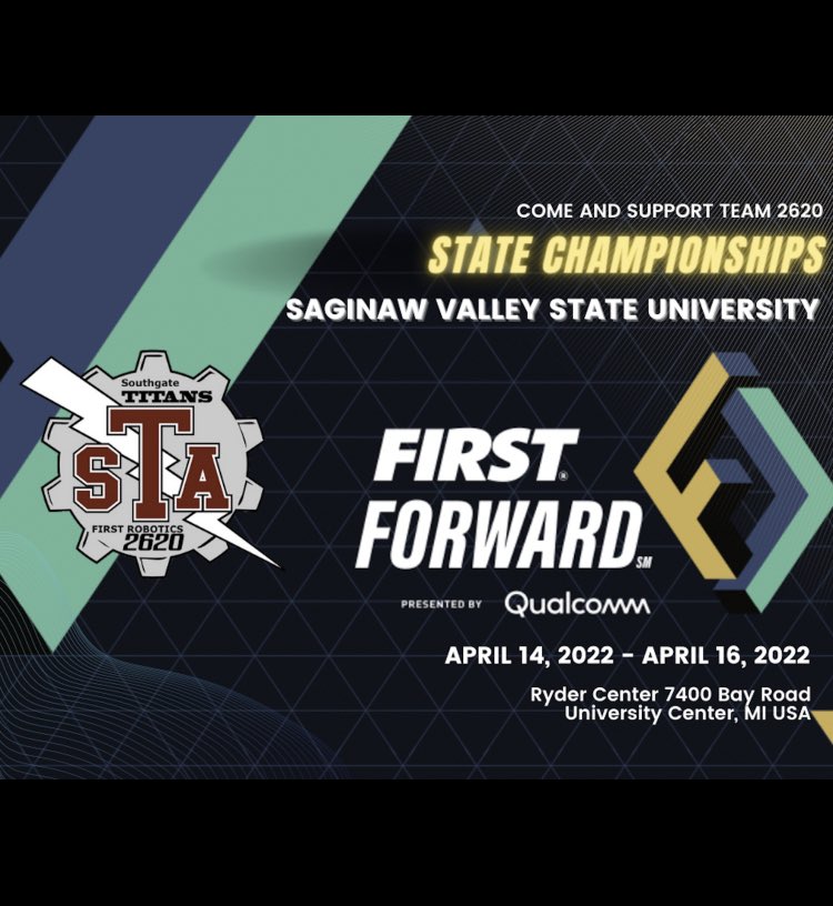 STA_robotics's tweet photo. We will be competing on the Consumers Energy Field! https://t.co/utpWQLk6ue