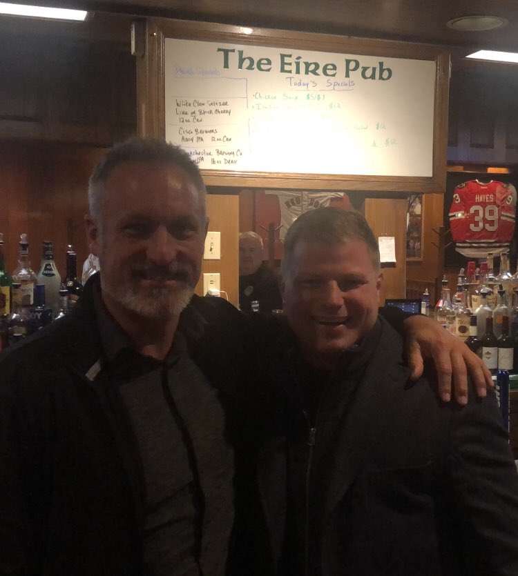JamieRivers08's tweet photo. Got to spend some time with my brother from another mother @BmwWalsh while in Boston. Even got back to @WelcomeToDot and the @EirePub where good times were had!! @spittinchiclets @RearAdBsBlog https://t.co/4M3hf5kz40
