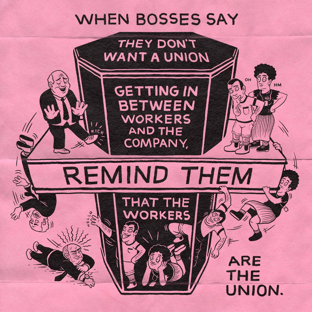 wallmansam's tweet photo. hearing this classic out of a lot of bosses mouths lately!!!!!!!!!🫦💩
dm me if u want a high res version to print n stick up at your union-busting work place 💝 https://t.co/VyNGBCSTtz