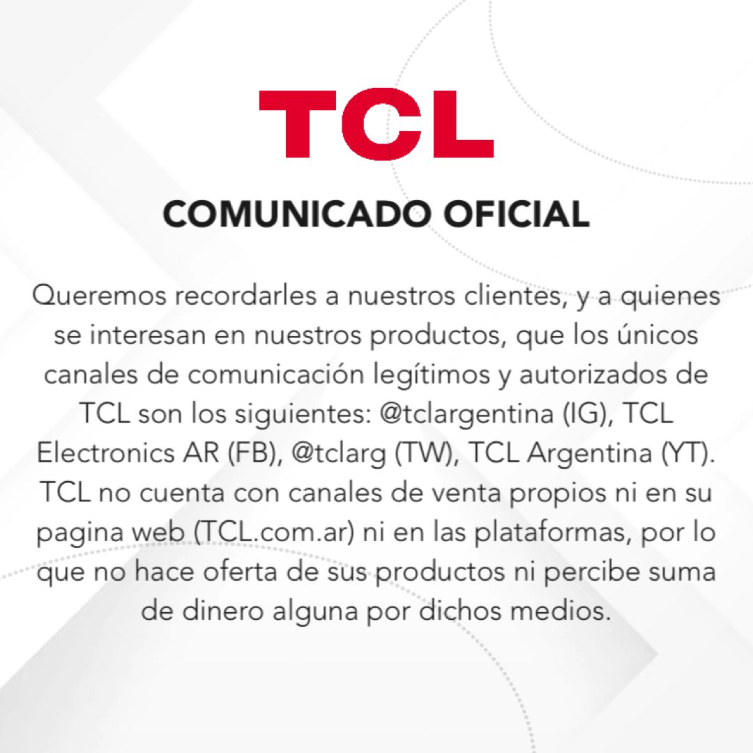 TCL Argentina tweet media