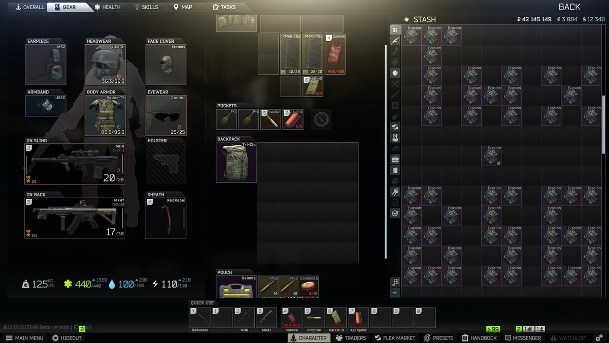 After constant stashfarming for over a week I finally found myself the last item for Kappa and with just 50k experience remaining till 62 I honestly felt I was meant to suffer through that. No idea what to do next, maybe <a href="/tobiassolem/">Tobias 愛 Solem</a> Hardcore challenge? 🤔