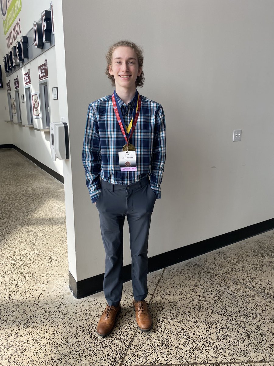 STJfbla's tweet photo. Big Congrats to Logan Pierce for making it on the big stage and placing 6th in the State in Introduction to Information Technology! We are so proud of you! #StjFBLASuccess #MOSLC22 @STJTigerSports @stjKristinLorts https://t.co/IUmuxrTFlC