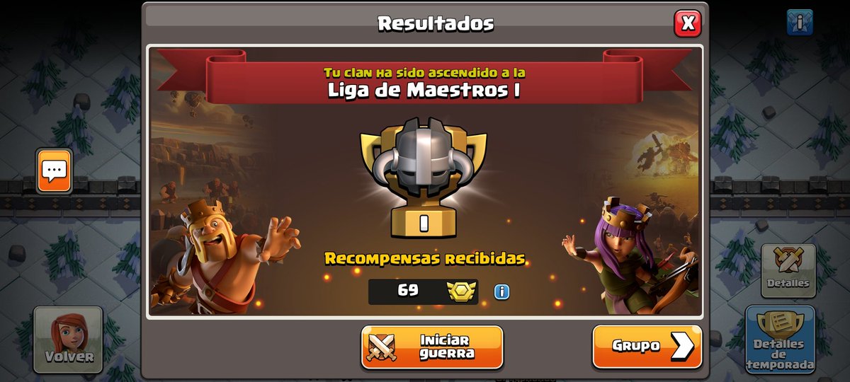 BloodMoon122455's tweet photo. Este fue nuestro desempeño en el nivel de abril en cwl ascendiendo en los dos clanes respectivos!!!
Campeones 3>>> Campeones 2
Maestros 2>>> Maestros 1 https://t.co/xesyyI8GJg