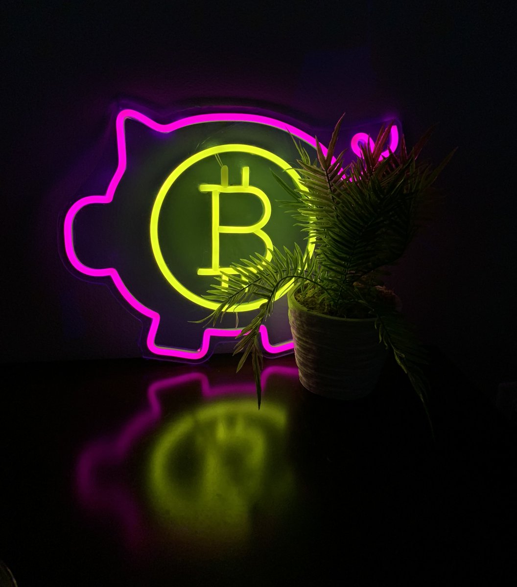 CriptoCowboi's tweet photo. Do you actually like crypto if you don't have a $BTC piggy bank sign!?! 
#Bitcoin #Crypto #cryptocurrency #DEFI #BinanceSmartChain #NFT  #PIG https://t.co/ksMtOOP7Zb