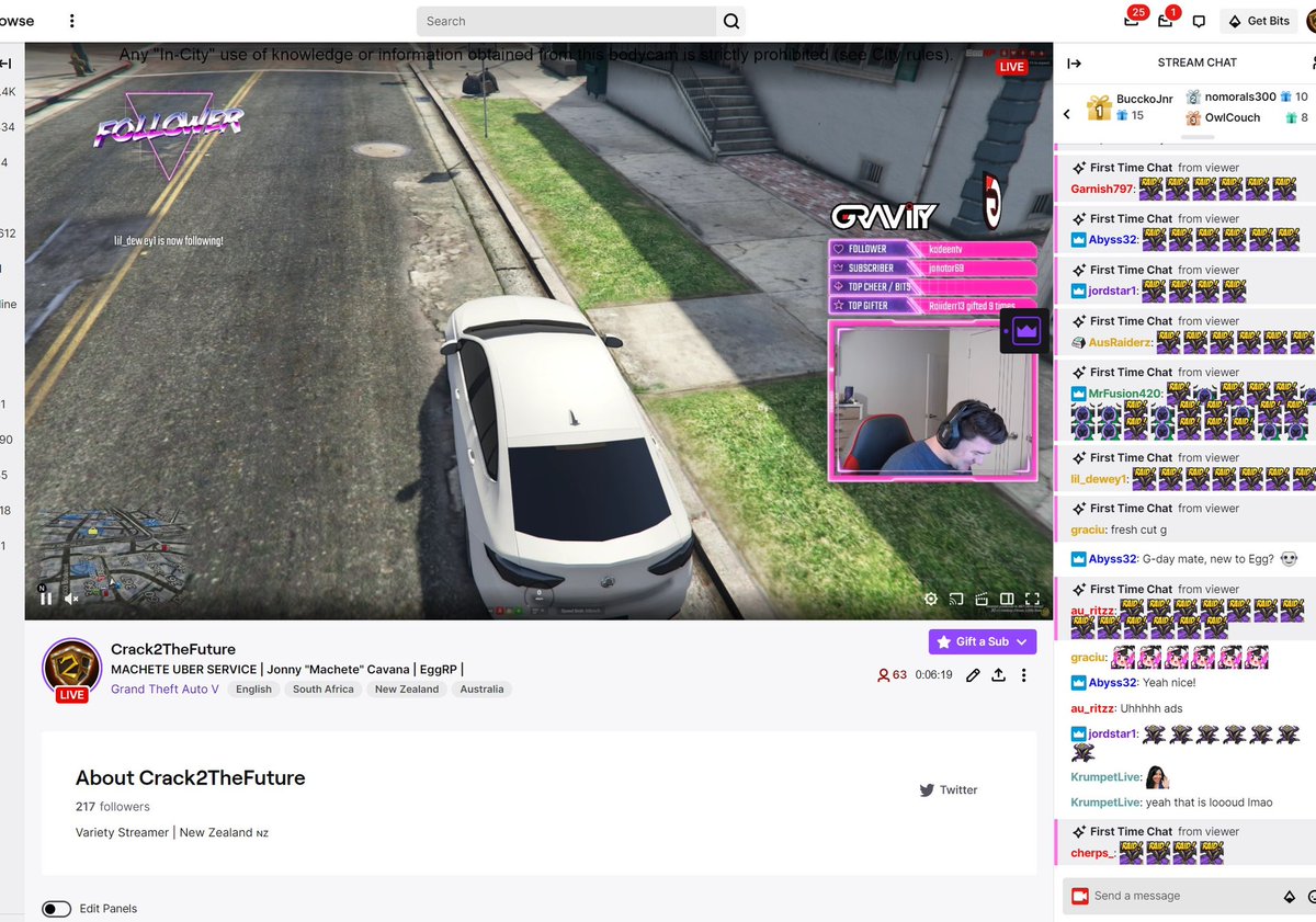 EvadeC2TF's tweet photo. Shoutout @Abyss324 for the raid last night! Honestly made my night and happy to have provided entertainment with a successful bank robbery 💰💰 peaked at 63 viewers! #EggRP https://t.co/n0gbfcUsVZ