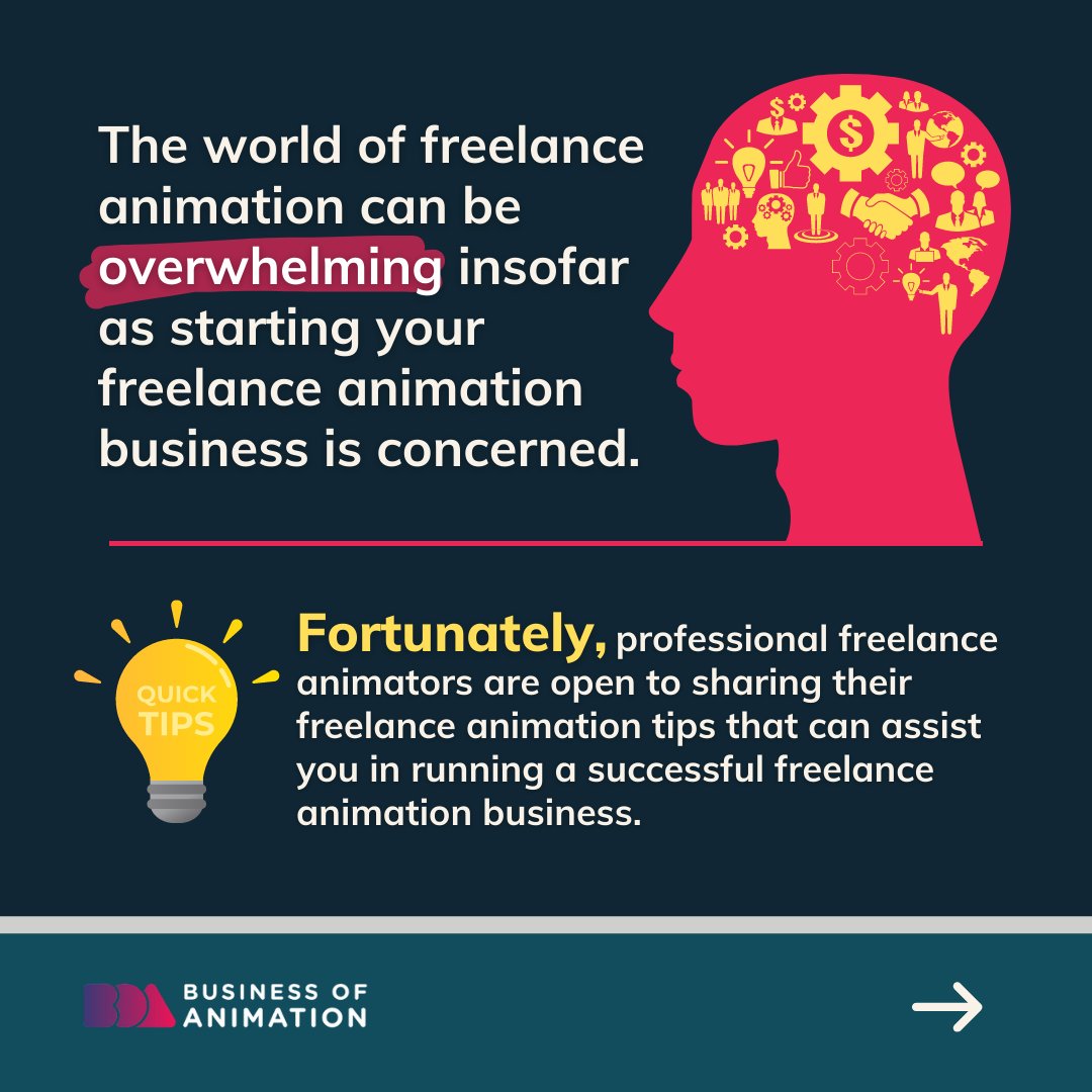 animationbiz's tweet image. Check out these 11 freelance animation tips that professionals swear by.

#TipsforAnimator #TipsforAnimators #TipsforFreelanceAnimators #Animation #AnimationArt #BusinessofAnimation #AnimationBusiness #AnimatedBusiness