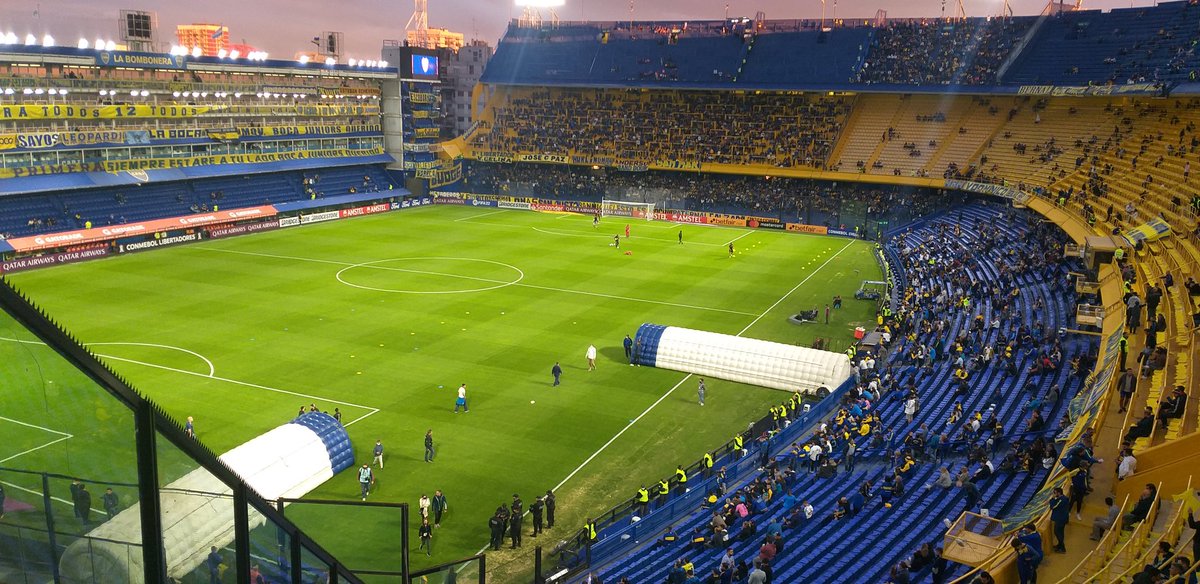 bocanet12's tweet photo. Ya estamos en la Bombonera. Se viene #Boca vs #AllwaysReady por la segunda fecha de la #CopaLibertadores . #VamosBoca 💙💛💙 https://t.co/m2O83789PC