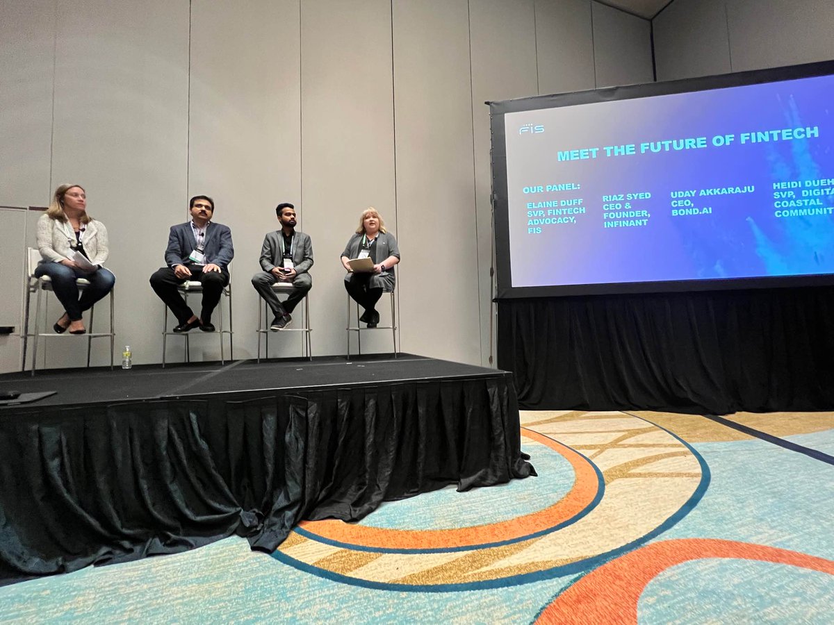 BondDotAi's tweet photo. Thanks to everyone who attended the #FISEmerald panel this afternoon with @FISGlobal! Make sure to stop by booth 102G tomorrow at the Solutions Expo! #EmpathyEngine https://t.co/wCEt8uPqzA