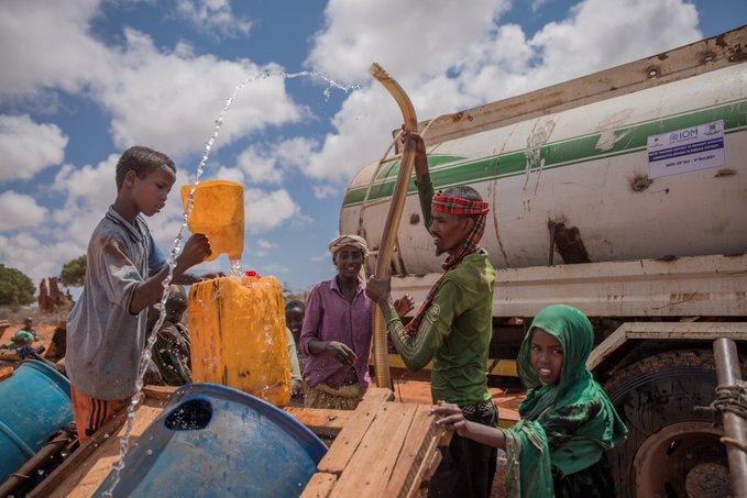 UN's tweet photo. Somalia: Millions at risk of famine as impacts of prolonged drought destroy lives &amp; livelihoods.

Humanitarians have reached almost 2 million people, but say additional funding required to help all those in need. https://t.co/EI0Hgi2Eqg https://t.co/8BulsmKknc