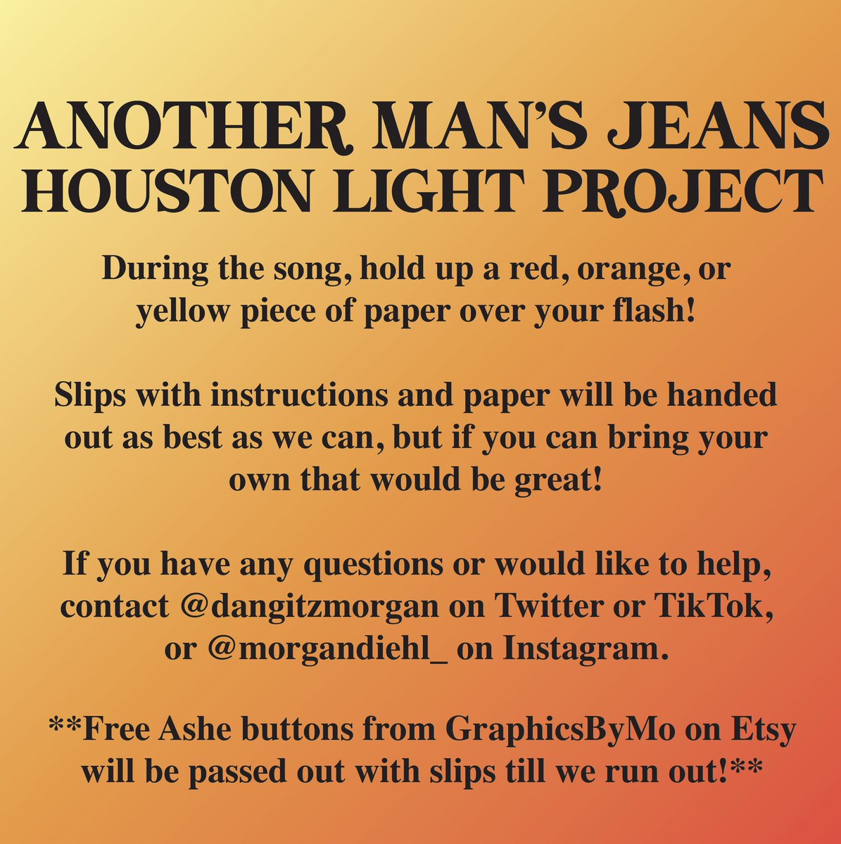 dangitzmorgan's tweet photo. We’re doing another project everyoneeeee!! Anyone going to Ashe Houston pls spread the word! #ashe #faultlinetour #ashehouston #faultlinetourhouston #amj #anothermansjeans https://t.co/c8q1alLHwy