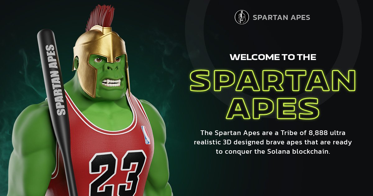 Hey, y’all!
Do you know we have a buzzing community on Discord?
Come join us and become a Spartan!

You’ll also get all announcements/sneak peeks/cool stuff in there 🚀

#NFTCommunity #NFTart #NFTCollection #NFTs #SpartanApes discord.gg/QtgCVa9gHW