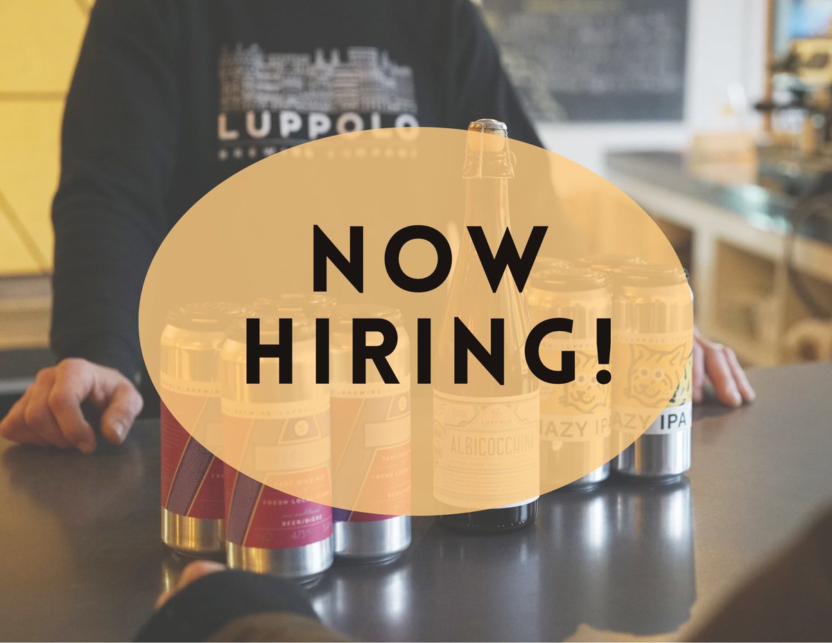 Luppolo Brewing Co. (@luppolo_brewing) on Twitter photo We are #hiring a Farmers Market Representative! We are looking for a friendly, knowledgeable, and hardworking employee to join our team and act as our representative at various farmers markets around the Lower Mainland.
Email resumes to info@luppolobrewing.ca We are #hiring a Farmers Market Representative! We are looking for a friendly, knowledgeable, and hardworking employee to join our team and act as our representative at various farmers markets around the Lower Mainland.
Email resumes to info@luppolobrewing.ca