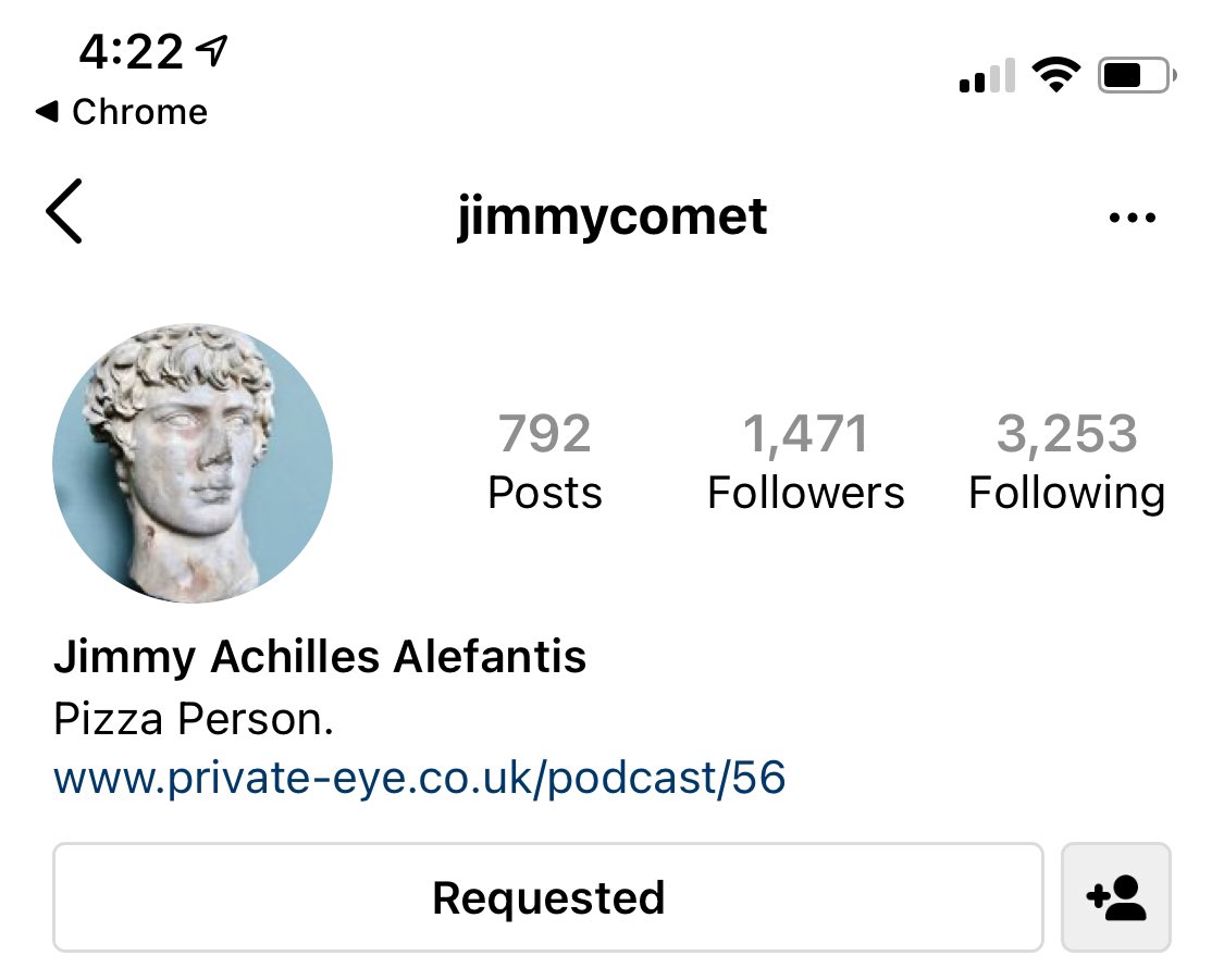 investigate_eth's tweet photo. Attempting to follow on my personal. Wish me luck #investigateEverything #sra #jamesalefantis #jimmycomet #pizzagateisreal https://t.co/LxF9I9ATZw