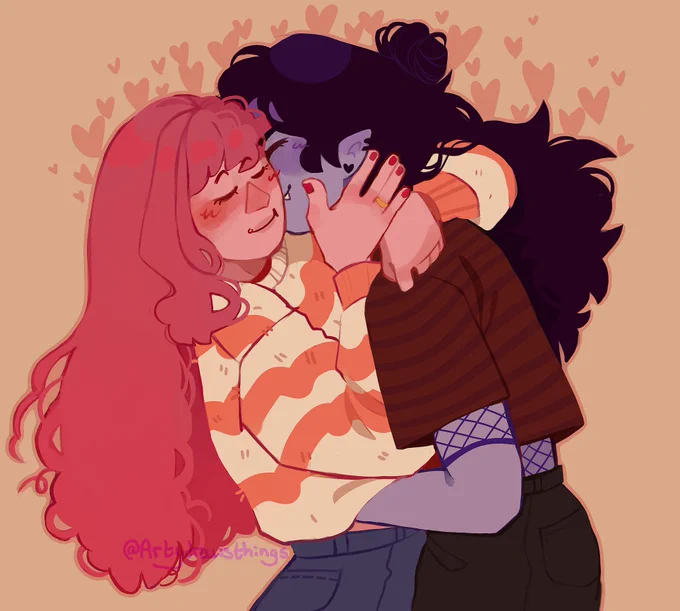 Hugs and kisses :>💖🖤

#AdventureTime #bubbline #marceline #princessbubblegum  [rts appreciated \o/] 